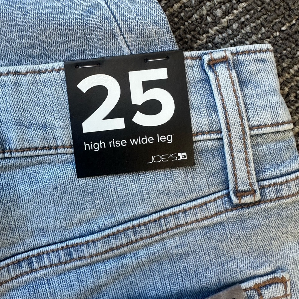 Joe’s Jeans High Rise Wide-Leg Amsterdam - NWT - size 25 - Picture 8 of 8